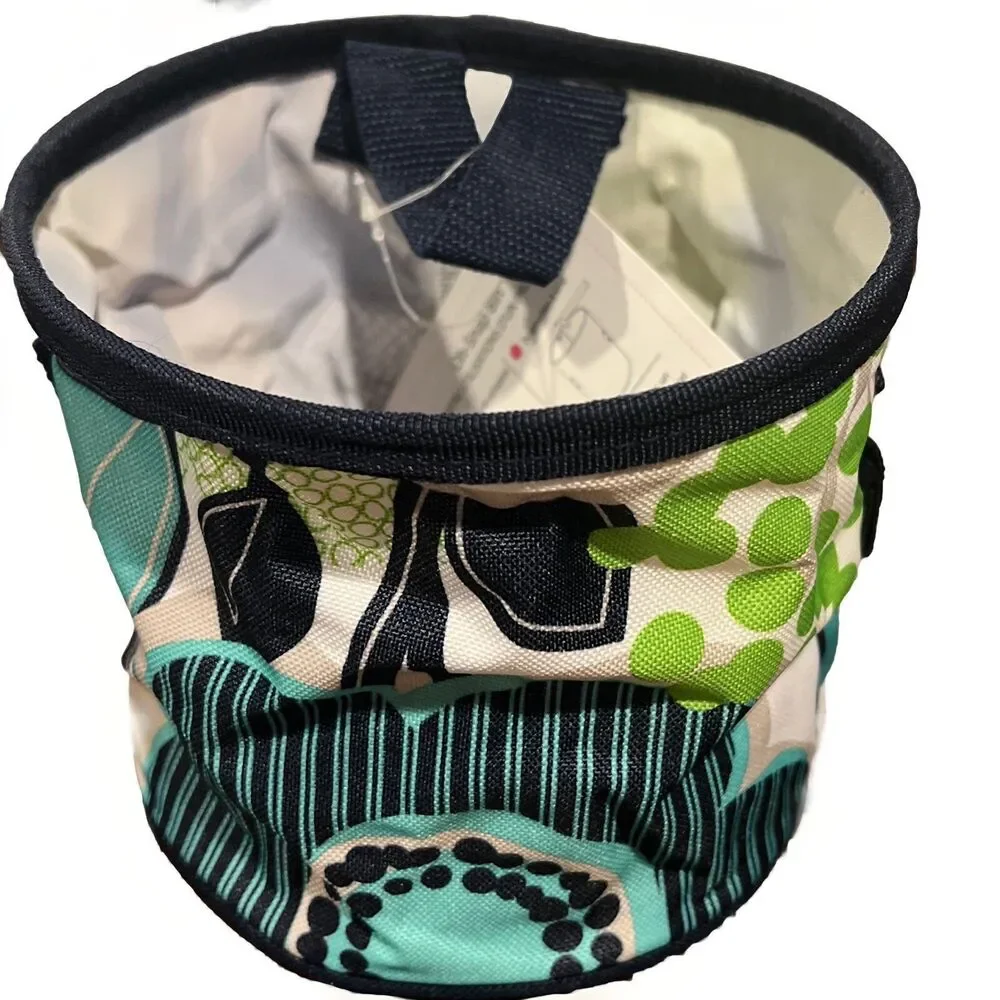 Thirty-One Oh Snap together Storage Bin, Fabulous Floral, Blue Green
